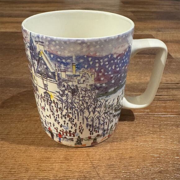 RARE Michael Storrings Biltmore Winter Ceramic Mug Festive Holiday Christmas - Picture 1 of 6